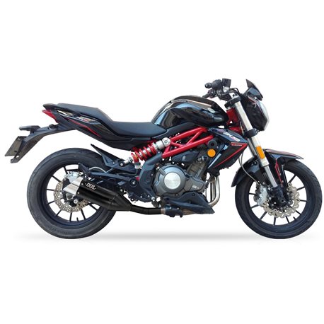 BENELLI BJ 300 GS - BN 302 L3XB SLIP ON - DUAL HYPERLOW BLACK XL