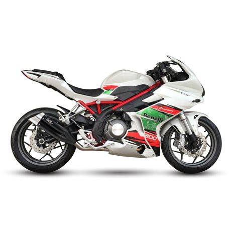BENELLI BJ 300 GS-C - BN 302 R L3XB SLIP ON - DUAL HYPERLOW BLACK XL