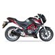 BENELLI TNT 250 - BN 251 L3XB SLIP ON - DUAL HYPERLOW BLACK XL
