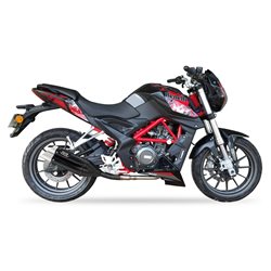 BENELLI TNT 250 - BN 251 L3XB SLIP ON - DUAL HYPERLOW BLACK XL