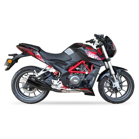 BENELLI TNT 250 - BN 251 L3XB SLIP ON - DUAL HYPERLOW BLACK XL