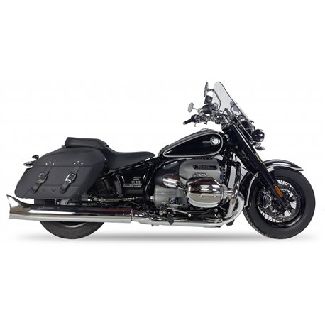 BMW R 18 HC2-66C SLIP ON (RIGHT MUFFLER) - IRONHEAD ROUND CHROME
