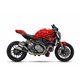 DUCATI M 821 MONSTER 17-20 X55SPB SLIP ON - DOUBLE SLASHED CONE XTREM BLACK