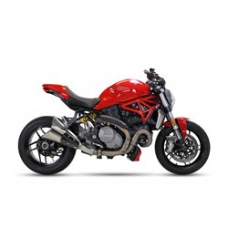 DUCATI M 1200 MONSTER 17-20 X55SPB SLIP ON - DOUBLE SLASHED CONE XTREM BLACK