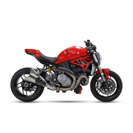 DUCATI M 1200 MONSTER 17-20 X55SPB SLIP ON - DOUBLE SLASHED CONE XTREM BLACK