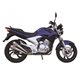 YAMAHA YBR 250 12-13 2-CON FULL SYSTEM - DUAL CONICAL STYLE