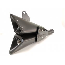 DUCATI M 821 MONSTER 17-20 X55SPB SLIP ON - DOUBLE SLASHED CONE XTREM BLACK