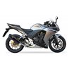 HONDA CB 500 X 13-16 (PC46) L3XB SLIP ON - DUAL HYPERLOW BLACK XL