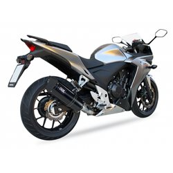 HONDA CB 500 X 13-16 (PC46) XOVE SLIP ON - HEXOVAL XTREM BLACK