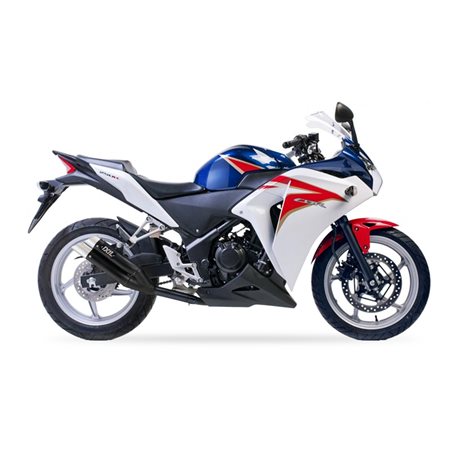 HONDA CBR 250 R 11-14 L3XB SLIP ON - DUAL HYPERLOW BLACK XL