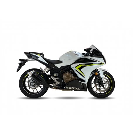 HONDA CB 500 X 2021 (PC64) L3XB SLIP ON - DUAL HYPERLOW BLACK XL