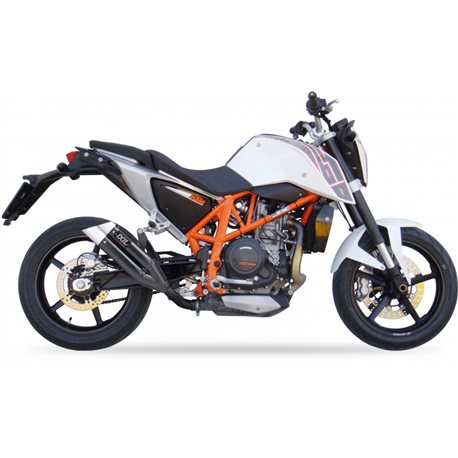 KTM DUKE 690 (KMT690) 12-16 L3XB SLIP ON - DUAL HYPERLOW BLACK XL