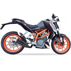 KTM DUKE 390 12-16 L3XB SLIP ON - DUAL HYPERLOW BLACK XL