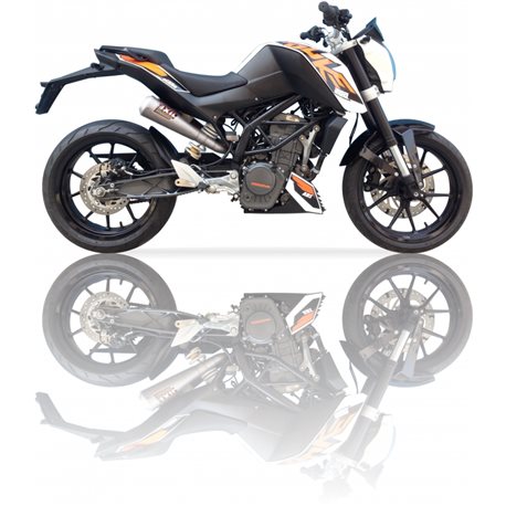 KTM DUKE 125 - 200 11-16 OVC11SS SLIP ON - DUAL UNDER SEAT