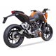 KTM DUKE 125 - 200 11-16 L3XB SLIP ON - DUAL HYPERLOW BLACK XL