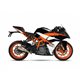 KTM DUKE - RC 390 17-20 RB SLIP ON - RACE XTREM BLACK