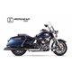H-D TOURING ROAD KING 2017-2021 HC2-1B SLIP ON (RIGHT MUFFLER) - IRONHEAD ROUND BLACK