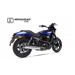 H-D STREET 500 14-20 HC2-2C SLIP ON - IRONHEAD ROUND CHROME