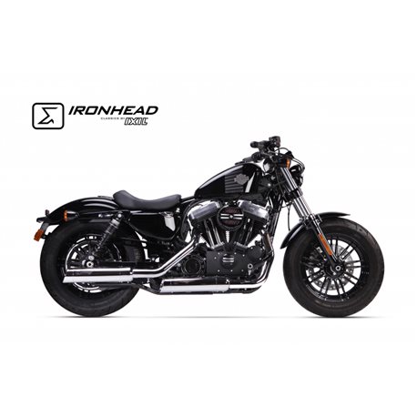 H-D SPORTSTER XL 1200 2014-2016 HC1-3C SLIP ON (UPPER MUFFLER) - IRONHEAD ROUND CHROME