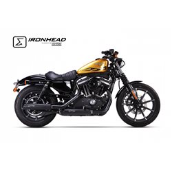 H-D SPORTSTER XL 1200 2004-2013 HC1-3B SLIP ON (UPPER MUFFLER) - IRONHEAD ROUND BLACK