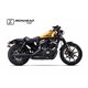 H-D SPORTSTER XL 1200 2004-2013 HC1-3B SLIP ON (LOWER MUFFLER) - IRONHEAD ROUND BLACK