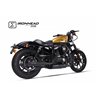 H-D SPORTSTER XL 1200 2004-2013 HC1-3B SLIP ON (LOWER MUFFLER) - IRONHEAD ROUND BLACK