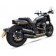 H-D FAT BOB 18-20 HC2-2B SLIP ON (UPPER MUFFLER) - IRONHEAD ROUND BLACK