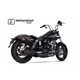 H-D DYNA STREET BOB 2006-2016 HC1-3B SLIP ON (LOWER MUFFLER) - IRONHEAD ROUND BLACK