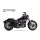 H-D DYNA LOW RIDER 2014-2016 HC1-2B SLIP ON - IRONHEAD ROUND BLACK
