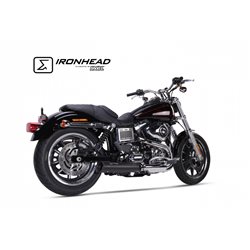 H-D DYNA LOW RIDER 2014-2016 HC1-2B SLIP ON - IRONHEAD ROUND BLACK