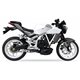 HYOSUNG GD 250 EXIV L3XB SLIP ON - DUAL HYPERLOW BLACK XL
