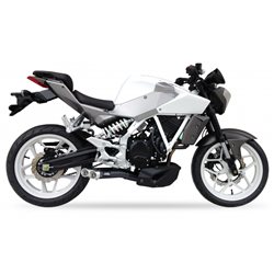 HYOSUNG GD 250 EXIV L3XB SLIP ON - DUAL HYPERLOW BLACK XL