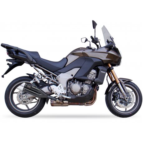 KAWASAKI VERSYS 1000 12-19 (LZT00A LZT00B) L3XB SLIP ON - DUAL HYPERLOW BLACK XL