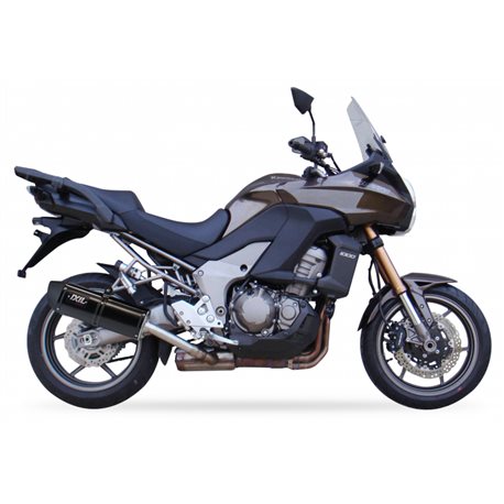 KAWASAKI VERSYS 1000 12-19 (LZT00A LZT00B) XOVE SLIP ON - HEXOVAL XTREM BLACK