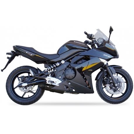 KAWASAKI VERSYS 650 06-14 (LE650A C D E) XOVE SLIP ON - HEXOVAL XTREM BLACK