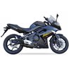 KAWASAKI VERSYS 650 06-14 (LE650A C D E) XOVE SLIP ON - HEXOVAL XTREM BLACK