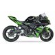 KAWASAKI Z 650 - NINJA 650 17-19 (ER650H,ER650HA2,EX650K,EX650KA2) L3XB FULL SYSTEM - DUAL HYPERLOW BLACK XL