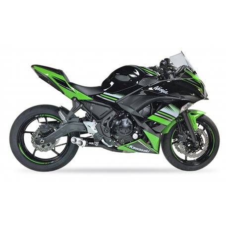 KAWASAKI Z 650 - NINJA 650 17-19 (ER650H,ER650HA2,EX650K,EX650KA2) L3XB FULL SYSTEM - DUAL HYPERLOW BLACK XL