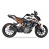 KTM DUKE - RC 390 17-20 L3XB SLIP ON - DUAL HYPERLOW BLACK XL