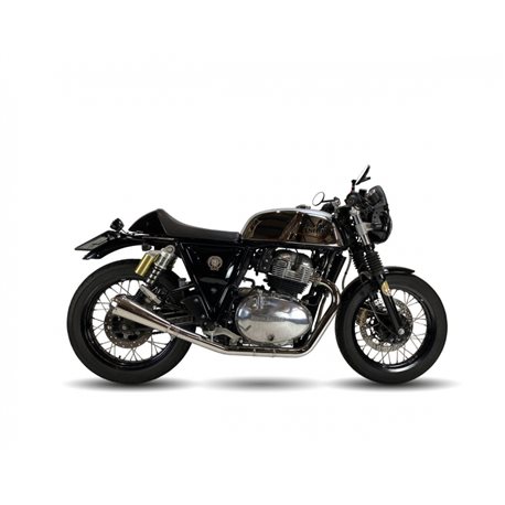 ROYAL ENFIELD CONTINENTAL GT 650 OVC11SSS SLIP ON (LEFT MUFFLER) - IRONHEAD CONICAL INOX