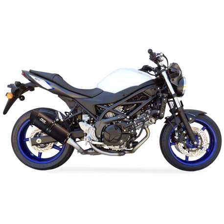 SUZUKI SV 650 X 16-21 (WCX1) XOVE SLIP ON - HEXOVAL XTREM BLACK
