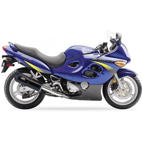 SUZUKI GSX 600 F 98-05 (AJ) XOVE SLIP ON - HEXOVAL XTREM BLACK