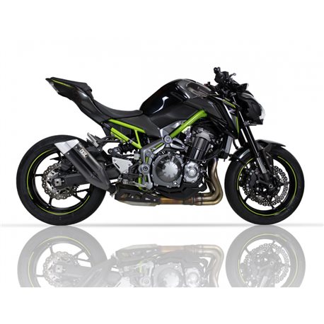 KAWASAKI Z 900 92 kW 16-19 (ZR900B) L3XB SLIP ON - DUAL HYPERLOW BLACK XL
