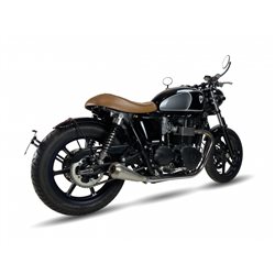 TRIUMPH SPEED TWIN 19-20 (DD01) OVC11SS SLIP ON (LEFT MUFFLER) - IRONHEAD CONICAL MATT INOX