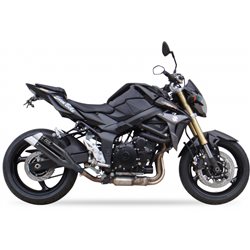 SUZUKI GSR 750 11-16 (C5) L3XB SLIP ON - DUAL HYPERLOW BLACK XL