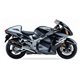 SUZUKI GSX 1300 R HAYABUSA 99-07 (WVA1) XOVE SLIP ON (LEFT MUFFLER) - HEXOVAL XTREM BLACK