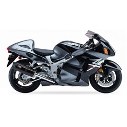 SUZUKI GSX 1300 R HAYABUSA 99-07 (WVA1) XOVE SLIP ON (LEFT MUFFLER) - HEXOVAL XTREM BLACK
