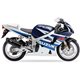 SUZUKI GSX 600 R 01-05 (BG) XOVE SLIP ON - HEXOVAL XTREM BLACK