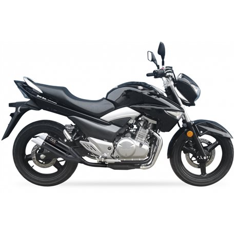 SUZUKI INAZUMA GW 250 12-15 L3XB SLIP ON - DUAL HYPERLOW BLACK XL