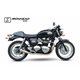 TRIUMPH THRUXTON 865 04-15 OVC11SS SLIP ON (RIGHT MUFFLER) - IRONHEAD CONICAL MATT INOX
